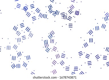 Light BLUE vector background with straight lines, dots. Blurred decorative design in simple style with lines. Best design for your ad, poster, banner.