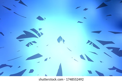 Light BLUE vector background with straight lines. Glitter abstract illustration with colored sticks. Template for your beautiful backgrounds.