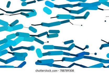 Light BLUE vector background with straight lines. Blurred decorative design in simple style with lines. The template can be used as a background.