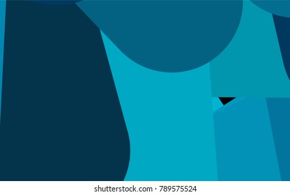 Light BLUE vector background with straight lines. Shining colored illustration with rounded stripes. Best design for your ad, poster, banner.