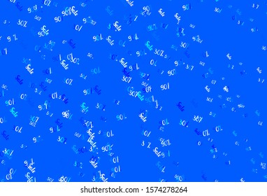Light BLUE vector background with symbols of 30, 50, 90 % sales. Colorful set of  percentage signs in simple style. Backdrop for super sales on Black Friday.