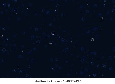 Light BLUE vector background with tasty food. Abstract background with colorful Fast Food illustrations. Pattern for ad, booklets, leaflets of restaurants.