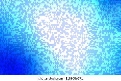 Light BLUE vector background with triangles. Modern abstract illustration with colorful triangles. The template can be used as a background.