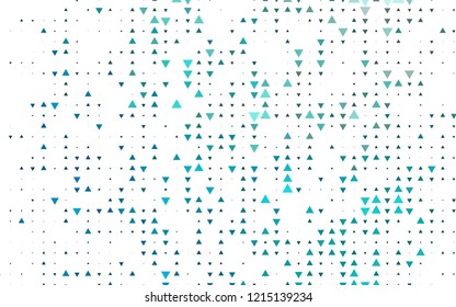 Light BLUE vector background with triangles. Triangles on abstract background with colorful gradient. Pattern for commercials.