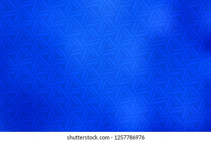 Light BLUE vector background with triangles. Triangles on abstract background with colorful gradient. Modern template for your landing page.