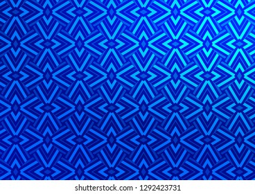 Light BLUE vector background with triangles. Glitter abstract illustration with triangular shapes. Modern template for your landing page.