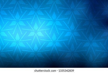Light BLUE vector background with triangles. Decorative design in abstract style with triangles. Pattern for booklets, leaflets