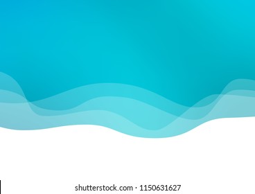 Light BLUE vector background with wave shapes. Geometric illustration in marble style with gradient.  New composition for your brand book.