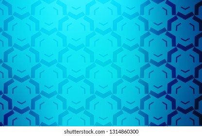 Light BLUE vector background with wry lines. Shining colorful illustration in simple style. The best colorful design for your business.