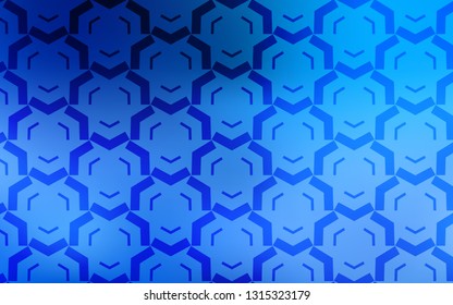 Light BLUE vector background with wry lines. Geometric illustration in abstract style with gradient.  Template for cell phone screens.
