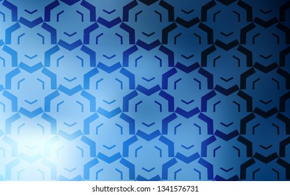 Light BLUE vector background with wry lines. Creative illustration in halftone style with gradient. A new texture for your  ad, booklets, leaflets.