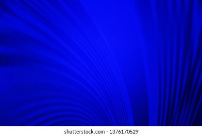 Light BLUE vector background with wry lines. An elegant bright illustration with gradient. Brand new design for your ads, poster, banner.