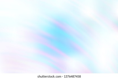 Light BLUE vector background with wry lines. Creative illustration in halftone style with gradient. Colorful wave pattern for your design.