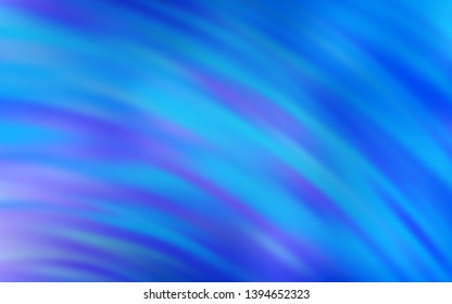 Light BLUE vector background with wry lines. A shining illustration, which consists of curved lines. A completely new template for your design.
