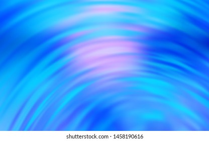 Light BLUE vector background with wry lines. A shining illustration, which consists of curved lines. Colorful wave pattern for your design.