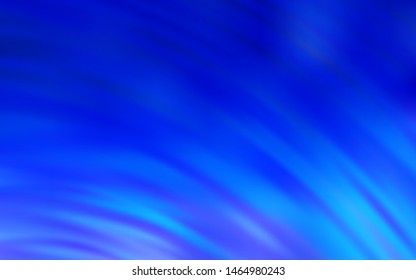 Light BLUE vector background with wry lines. A shining illustration, which consists of curved lines. A new texture for your  ad, booklets, leaflets.