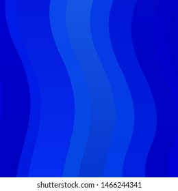 Light BLUE vector background with wry lines. Abstract illustration with gradient bows. Pattern for booklets, leaflets.