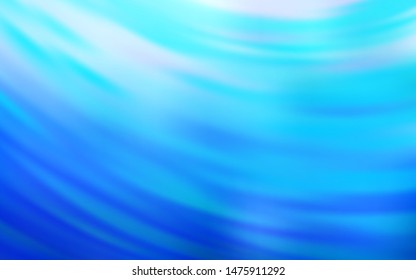 Light BLUE vector background with wry lines. A completely new colorful illustration in simple style. Elegant pattern for a brand book.