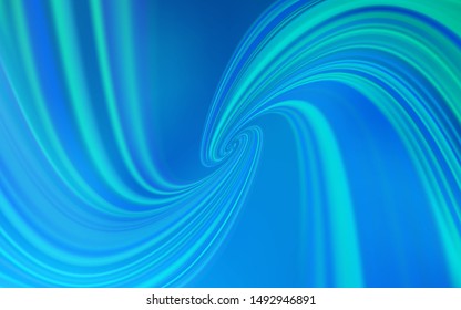 Light BLUE vector background with wry lines. A circumflex abstract illustration with gradient. Template for cell phone screens.
