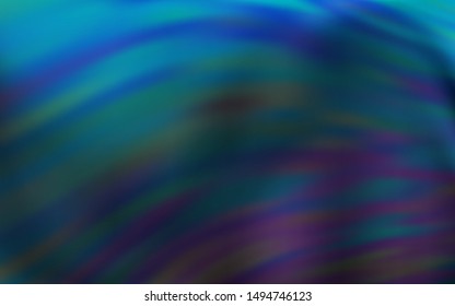 Light BLUE vector background with wry lines. Colorful abstract illustration with gradient lines. Pattern for your business design.