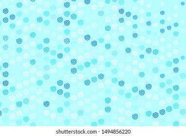 Light BLUE vector background with wry lines. Colorful illustration in abstract style with gradient. Brand new design for your ads, poster, banner.