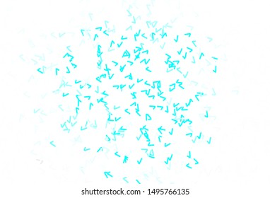 Light BLUE vector background with wry lines. Colorful abstract illustration with gradient lines. New composition for your brand book.