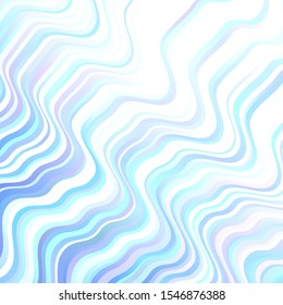 Light BLUE vector background with wry lines. Colorful illustration in circular style with lines. Pattern for websites, landing pages.