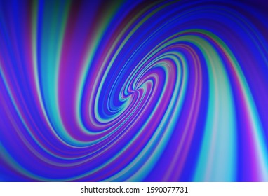 Light BLUE vector background with wry lines. Colorful abstract illustration with gradient lines. New composition for your brand book.