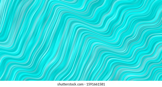 Light BLUE vector background with wry lines. Brand new colorful illustration with bent lines. Smart design for your promotions.