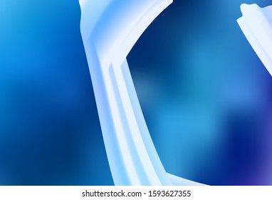 Light BLUE vector background with wry lines. Colorful illustration in simple style with gradient. A completely new design for your business.