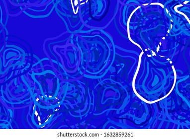 Light BLUE vector background with wry lines. Colorful illustration in simple style with gradient. Abstract design for your web site.