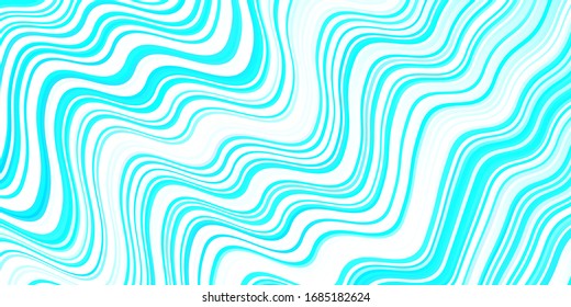 Light BLUE vector background with wry lines. Brand new colorful illustration in simple style. A new texture for your  ad, booklets, leaflets.