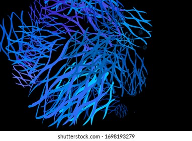 Light BLUE vector background with wry lines. A circumflex abstract illustration with gradient. A new texture for your  ad, booklets, leaflets.