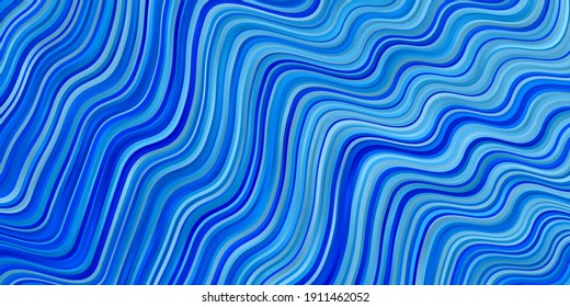 Light BLUE vector background with wry lines. Gradient illustration in simple style with bows. Smart design for your promotions.