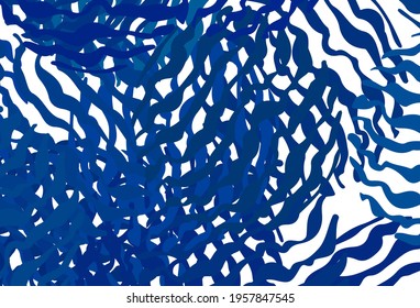 Light BLUE vector background with wry lines. A completely new colorful illustration in simple style. Brand new design for your ad.