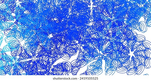 Light blue vector background with wry lines. Colorful illustration, which consists of curves. Smart design for your promotions.