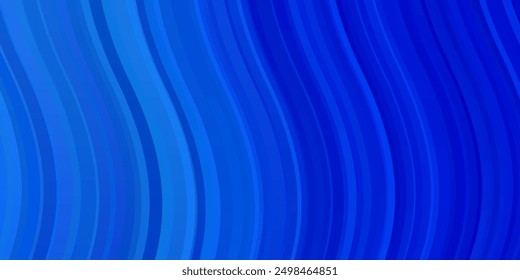 Fondo de Vector azul claro con líneas irregulares. Ilustración de degradado en estilo simple con arcos. Plantilla para su diseño de interfaz de usuario.