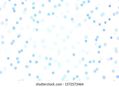 Light BLUE vector background with xmas snowflakes. Glitter abstract illustration with crystals of ice. Pattern for new year websites.