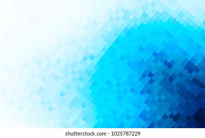 Light BLUE vector bandy background. A sample with curved shapes. Brand-new design for your business.