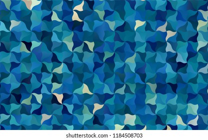 Light BLUE vector bandy background. Geometric illustration in Origami style with gradient.  The template can be used as a background for cell phones.