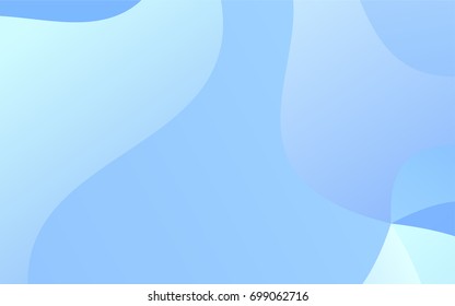 Light BLUE vector bandy background. A sample with blurred shapes. A completely new template for your business design.