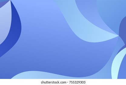 Light BLUE vector bandy background. Colorful abstract illustration with gradient crooked lines. The textured pattern can be used for background.