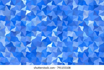 Light BLUE vector bandy pattern. Colorful abstract illustration with gradient crooked lines. The template can be used as a background for cell phones.