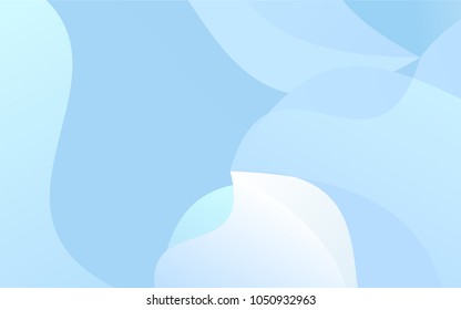 Light BLUE vector bandy template. Creative geometric illustration in Origami style with gradient. The best blurred design for your business.