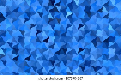 Light BLUE vector bandy template. Creative illustration in halftone arched style with gradient. Brand-new style for your business design.