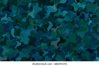 Light BLUE vector bandy template. Modern geometrical abstract illustration with gradient bandy lines. The template can be used as a background for cell phones.