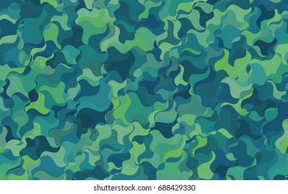 Light BLUE vector bandy template. Geometric illustration in Origami style with gradient.  The completely new template can be used for your brand book.