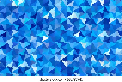 Light BLUE vector bandy template. Colorful illustration in abstract cranked style with gradient. The pattern of blurred lines for your business design.