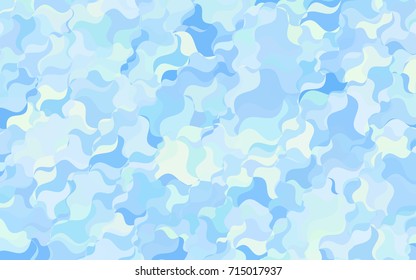 Light BLUE vector bandy template. Modern geometrical abstract illustration with gradient bandy lines. The completely new template can be used for your brand book.