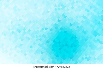 Light BLUE vector bandy template. Shining crooked illustration in a brand-new style. The completely new template can be used for your brand book.